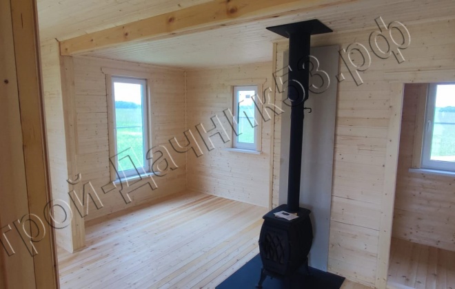 4 Каркасно-щитовой дом Д-34, 9х8м, 72 М², Тверская область, Зубцовский район, деревня Шевцово. (4)